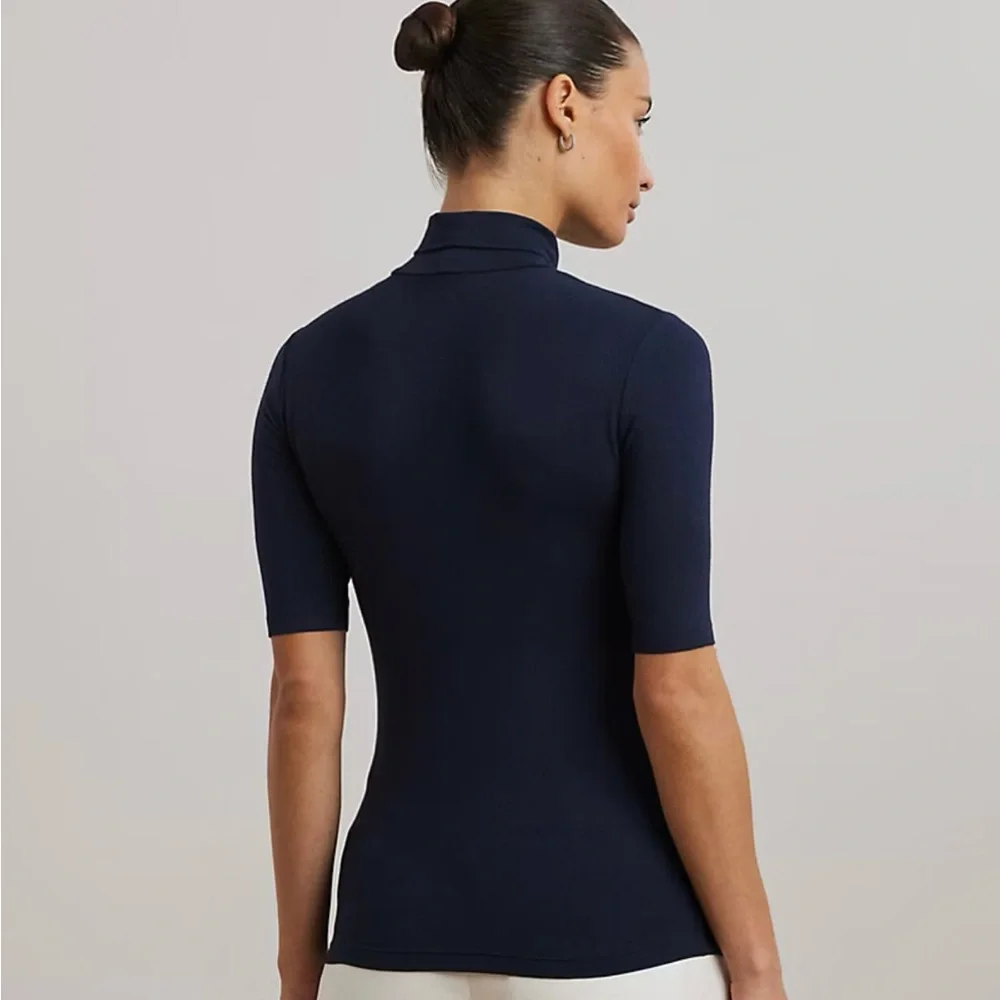 Ralph Lauren jersey turtleneck top - Picture 4 of 11